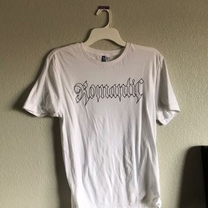 White “Romantic” H&M shirt